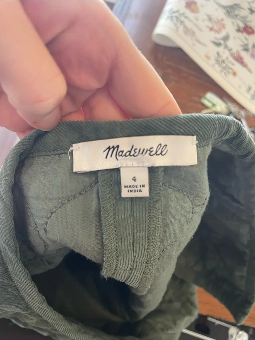 Maxwell Corduroy Quilted Mini Skirt